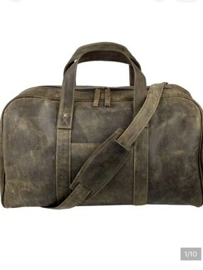 WINSTON COLLECTION Country Club Duffel Bag in Crazy Horse Leather Unisex
